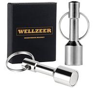 Porte-clés aimant de test en laiton, porte-clés de poche pour porte-monnaie avec aimant puissant de terres rares, or, argent, bijoux, métaux ferreux test aimant et support pour clés suspendues