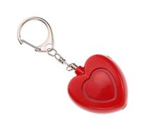 Porte-clés Alarme Cœur Rouge avec LED, Plastique, Sécurité | Formation Requise, pour Accidents et Urgences Médicales, 3 Piles Lr44 Incluses, Parents et Seniors