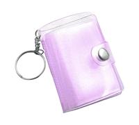 Porte-clés Album - Classeur à Dos Transparent, Mini classeur d'albm Photo Portable | Sac Pendentif photocarte Cadre d'affichage pour Adultes Hommes Femmes Anniversaires Mariage Portefeuille s