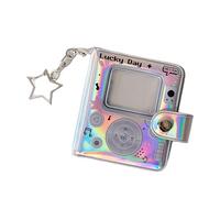 Porte-clés Album Photo - 7,4 X 6,5 X 1,9 Cm, Petits Porte-clés Rétro Portables Double Face, Breloque De Sac Pour Album Photo | Albums Photos Livre Pour Famille Noël Vacances Fête Vacances Gros