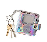 Porte-clés album photo | Mignon et rétro Mini pendentif portable double face | Livre album photo - Pour famille, voyage, fête, Noël, souvenirs de croissance, collection émotions