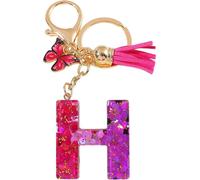 Porte-clés alphabet - H/Rose/Papillon KP37952