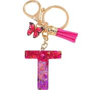 Porte-clés Alphabet - T/Rose/Papillon KP37964
