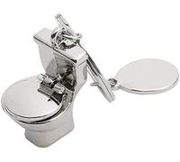Porte-clés amusant avec inscription « Toilet Model Like Real Close Stool », taille M, autres pierres précieuses, conforme à l'image., M