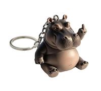 Porte-clés amusant en forme de doigt d'honneur - Cadeau amusant pour les amoureux des animaux de compagnie, breloque de sac, /, K
