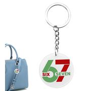 Porte-clés amusant - Matériau acrylique 2D, breloque tendance en forme de numéro, porte-clés inspiré d'Internet Meme, accessoire de sac léger pour adultes, adolescents, garçons, filles, amis, sac à