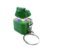 Porte-CléS Amusants, Avec Son Réel et Lumière LED,Rechargeable Clicker De Clavier Croassant Pour Se DéTendre,F-6pcs