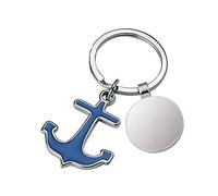 PORTE-CLÉS ANCRE BLEUE cod.EL7243 cm 7,2x3,2x0,5h by Varotto & Co.