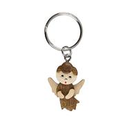 Porte clés ange gardien en bois - Vendu à l'unité - Porte clef porte bonheur - Idée cadeau