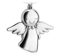 Porte-CléS Ange Gardien, Pendentif Ange Mignon En MéTal, Votre Partenaire De Voiture, Pendentif Porte-Bonheur, Permis De Conduire De Voiture Cadeau, Alliage De Zinc, Chromé Brillant, Haut 4 Cm