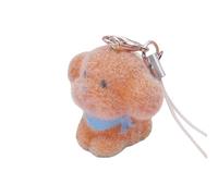Porte-clés Animal En Résine Floqué Design Compact Adorable Décoration Pour Clés Sacs À Cadeaux Coffret