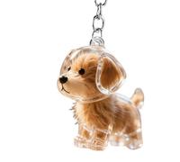 Porte-clés animal mignon | Bouteille de rangement amusante pour poils d'animaux domestiques, pendentif transparent souvenir pour poils d'animaux, accessoires de rétroviseur de décoration d'intérieur