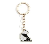 Porte-clés animal, Porte-Clés Renard Origami Personnalisé, Design Créatif, Cadeau D'anniversaire Pour Elle, Cadeaux Uniques Pour Amis, Sœur, Petite Amie, Petit Ami, Accessoire De Sac (Panda)