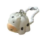 Porte-clés animal unique avec texture flocage | Porte-clés animal à la mode, décorations de à main avec Texture floquée pour ceux qui aiment les accessoires