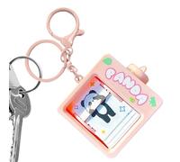 Porte-clés animateur Panda Flipping - Jouet d'animation pour tourner des pages en de PVC, pendentif avec pendentif porte-clés, mini machine lanceur pour anime Fidget | Accessoire sac d
