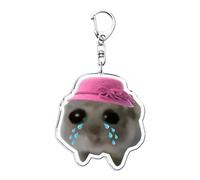 Porte-clés animaux drôles, porte-clés animaux en acrylique, Porte-clés de dessin animé, pendentif Animal mignon, Sac à main Portable léger, breloque pour sac à dos, pendentif pour et adultes