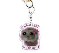 Porte-clés animaux en acrylique, porte-clés hamster mignon,Porte-clés de sac à dos polyvalent | Sac à main Portable léger, breloque pour sac à dos, pendentif pour et adultes