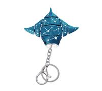 Porte-clés Animaux Marins, Breloque pour Sac à Main Requin/Raie | éléments du Ciel étoilé, Technologie d'Impression 3D Multicolore, Un Savoir-Faire Exceptionnel, Cadeaux Exquis,