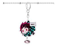 Porte-Clés Anime Demon Slayer Kimetsu No Yaiba Kamado Tanjirou Kamado Nezuko Agatsuma Zenitsu, Pendentif, Jouets Figurines