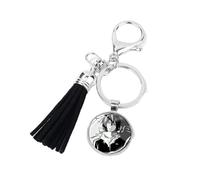 Porte-clés Anime Noragami Aragoto Yato Lki Hiyori Yukine - Figurines de dessin animé - Sac de voiture - Porte-clés cabochon en verre - Accessoires, blanc, L
