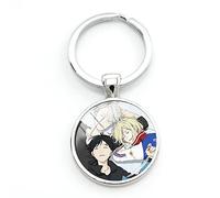 Porte-clés Anime Yuri On Ice Nikiforov Yuri Porte-clés avec pendentif pour sac de téléphone, blanc, L