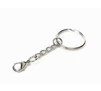 Porte-clés Anneau avec fermoir mousqueton porte-clés, pièces, 25mm 100 pcs