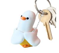 Porte-Clés Anti-Stress | Canard Amusant Chaîne De Clés,Petits Jouets Sensoriels Anti-Stress avec Son Grinçant - pour Étudiants Sac À Dos Sac À Main Valise Bureau École Fête Vacances