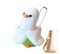Porte-Clés Anti-Stress,Canard Banane Porte-Clés | Petits Jouets Sensoriels Anti-Stress avec Son Grinçant | pour Étudiants Sac À Dos Sac À Main Valise Bureau École Fête Vacances