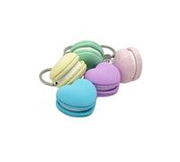 Porte-clés anti-stress, porte-clés anti-stress, macaron, clicker macaron, porte-clés cœur pastel, atout de TDAH (bleu)