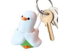 Porte-Clés Anti-Stress, Porte-Clés Clicker Canard Mignon, Petits Jouets Sensoriels Anti-Stress avec Son Grinçant, pour Étudiants Sac À Dos Sac À Main Valise Bureau École Fête Vacances