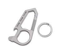 Porte-clés antirouille, accessoire décapsuleur adapté à un usage quotidien, porte-clés en alliage, ouvre-bouteille, outil utilitaire, pendentifs, texture métallique pour les activités de plein air