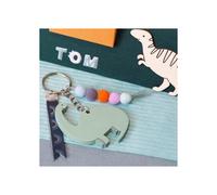 Porte-clés - Artémio - Brachiosaure - Bois - Personnalisable - Prêt à l'emploi