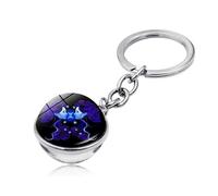 Porte-Clés Astrologie Ciel Étoilé Porte-Clés De Voiture 12 Constellations - Pendentif Lion Vierge Balance Scorpion Sagittaire Accessoires Pour L'Amitié Femmes Hommes Gémeaux