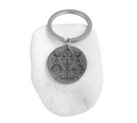 Porte-clés astrologique Balance Amoureux - Pendentif Signe du Zodiaque Gravé, Astrologie Signe de Naissance Porte-Clés Cadeau Zodiaque