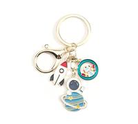 Porte-clés Astronaute et Rocket, Cadeau Anniversaire Femme, Porte Clef Couple, Idée Femme, Porte Clé Voiture, Petit Rigolo, Idée Cadeau Fête, Bijou de Sac