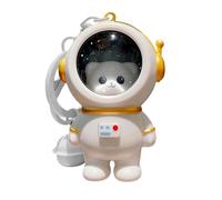 Porte-clés astronaute lumineux | Porte-clés ours mignon | Porte-clés astronaute, ornement portable pour sac d'école, téléphone portable, portefeuille, sac à dos, clés de voiture, Panda doré, Refer to