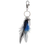 Porte-clés Attrape-rêves, Porte-clés en Pierre Précieuse de Quartz en Cristal, Porte-clés en Plumes, Porte-clés Attrape-rêves, Décor Porte-bonheur pour Sac, Maison, Anneau, #111, #111