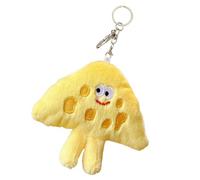 Porte-clés au fromage en peluche - Peluche de charme mignon, pendentif Kawaii, porte-clés pour aliments mous avec design en peluch | Aide aux accessoires de sac pour la décoration de sac à dos d