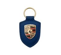 Porte-clés authentique avec blason Porsche (bleu), bleu, small standard-size