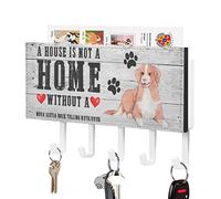 Porte-clés autocollant « A House is Not A Home Without A Nova Scotia Duck Tolling Retriever » - Pour clés - Motif chiens dans la cour - Organiseur de clés rétro - Décoration d'intérieur pour entrée,