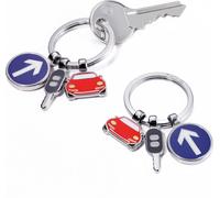 Porte-clés avec 3 pendentifs ON THE ROAD