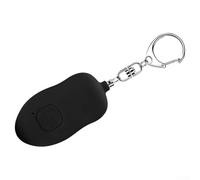 Porte-clés avec alarme de cri d'extérieur avec sirène puissante de 140 dB, appareil de sécurité personnel compact pour femmes et filles, outil d'autodéfense pour randonnée, camping, marche (noir)