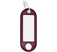 Porte-clés avec anneau, diamètre: 18 mm, noir