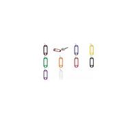 Wedo Porte-clés plastique 262801800 avec anneau et étiquettes interchangeables Lot de 100 noir