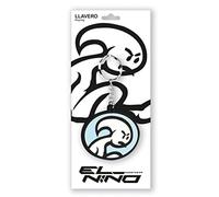 Porte-clés avec anneau métallique El Niño Life Is Fun, 80 x 30 mm