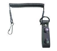 Porte-clés avec bobine à ressort rétractable, cordon enroulé avec cordon à ressort, porte-clés de sécurité pour l'extérieur avec bobine rétractable, cordon extensible en fil d'acier intégré