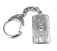 Porte-clés avec bouclier du légionnaire romain (Scutum) dans une pochette cadeau, gris, L