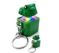 Porte-CléS Avec Bouton Sonore De Mine De Mouette, Avec Son Réel et Lumière LED,Rechargeable Clavier Clics Fidget Toy Cadeaux Pour Adultes,F-1pcs