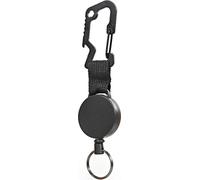 Porte-clés avec câble métallique de 60 cm | Porte-cartes | Porte-clés extensible | Mousqueton pour pantalon et ceinture | Porte-cartes yoyo | Clip rétractable Porte-cartes | Chaîne de clés