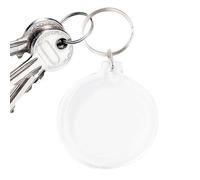 Porte-clés avec cadre photo - Porte-clés en acrylique transparent en forme carrée octogonale ronde, rectangulaire, insérer des vierges | Porte-souvenir personnalisé pour travaux manuels, souvenirs